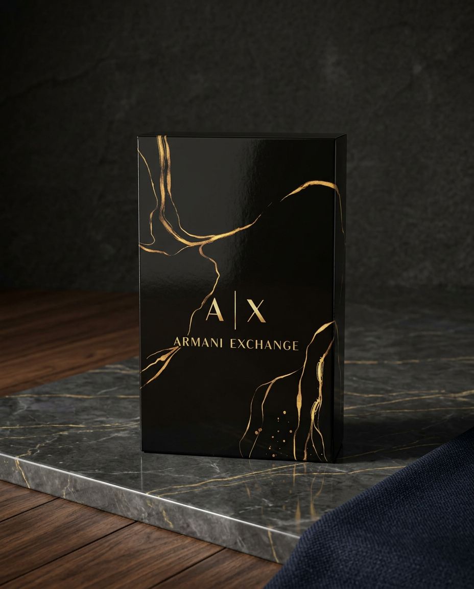 Armani Exchange Gold-Accent Boxer Briefs – 3-Pack Edition